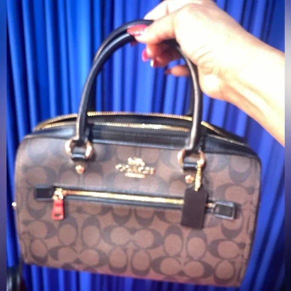 COACH Rowan Satchel in Signature Canvas, NWT